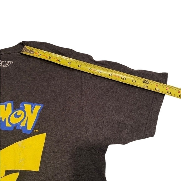Pokemon T Shirt Officially Licensed Pokemon Pikachu Shirt Crewneck Black- Medium - Picture 11 of 13